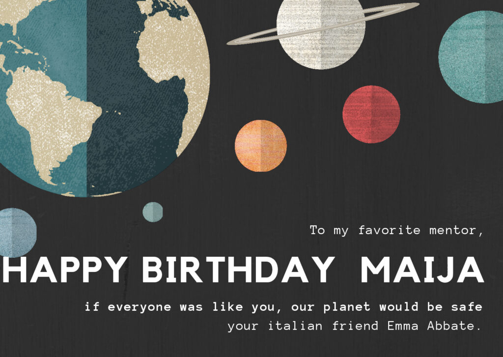 Birthday card.