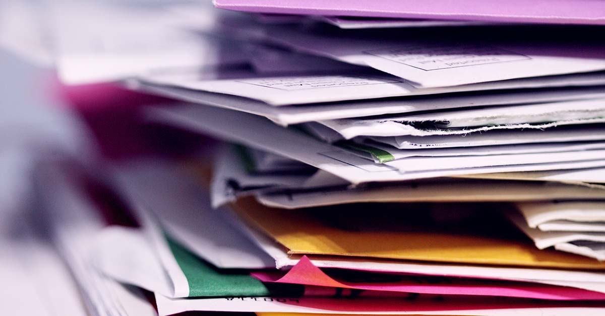 Pile of papers.