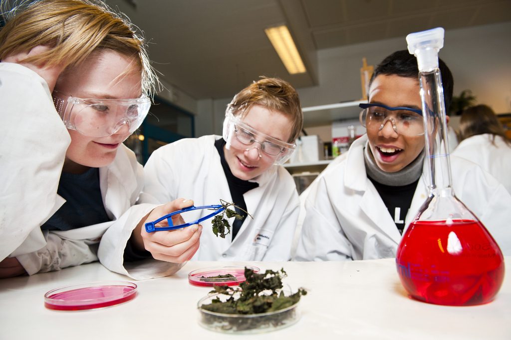 laboratoriotyöskentelyä