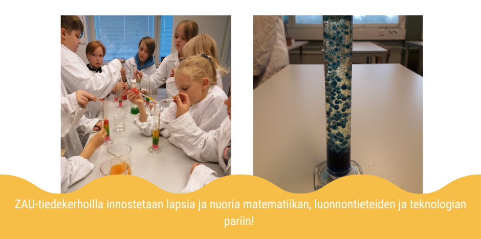 Zau-virtuaalitiedekerhoilla innostetaan lapsia ja nuoria matematiikan, luonnontieteiden ja teknologian oppimiseen.