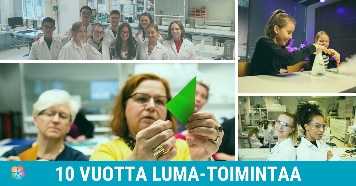 Vuonna 2023 julistetaan LUMA-keskus Suomi -verkoston 10-vuotista toimintaa.