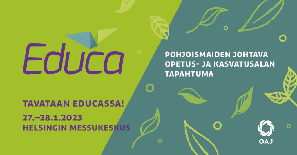 EDUCA-messut on Pohjoismaiden johtava opetus- ja kasvatusalan tapahtuma. EDUCA-messut 2023 järjestetään 27.-28.1.