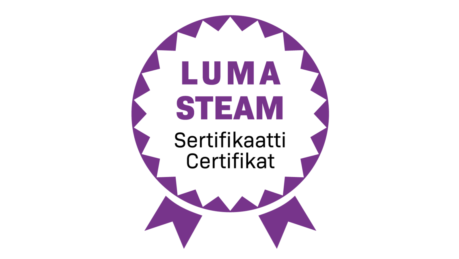 LUMA/STEAM-sertifikaatin logo